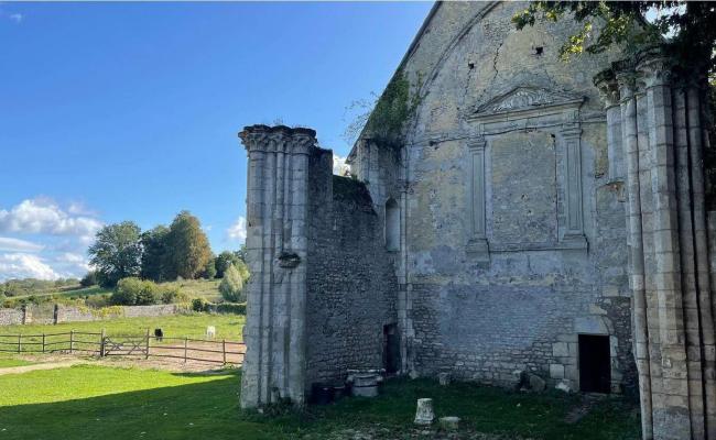 Abbaye du tresor vestiges chapelle et jardin bleu 1